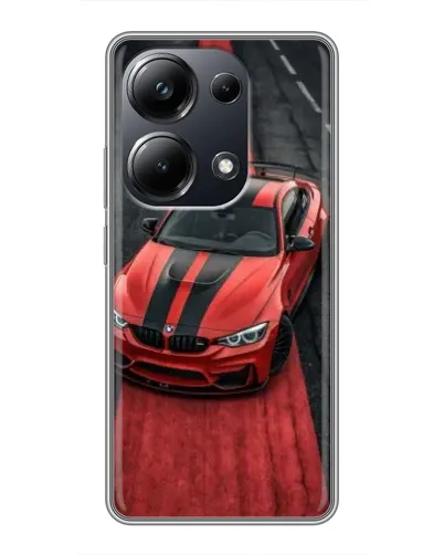 Чехол для Xiaomi POCO M6 Pro с картинкой «BMW на красной дорожке» Чехол для Xiaomi POCO M6 Pro с картинкой «BMW на красной дорожке»
