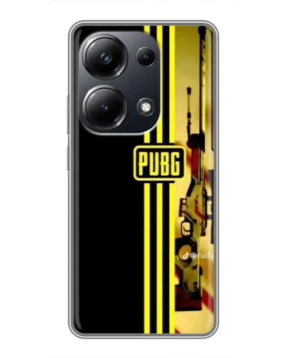 Чехол для Xiaomi POCO M6 Pro с картинкой «PUBG — камуфляжный шлем»
