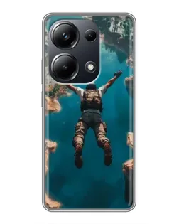 Чехол для Xiaomi POCO M6 Pro с картинкой «PUBG — свободное падение» Чехол для Xiaomi POCO M6 Pro с картинкой «PUBG — свободное падение»