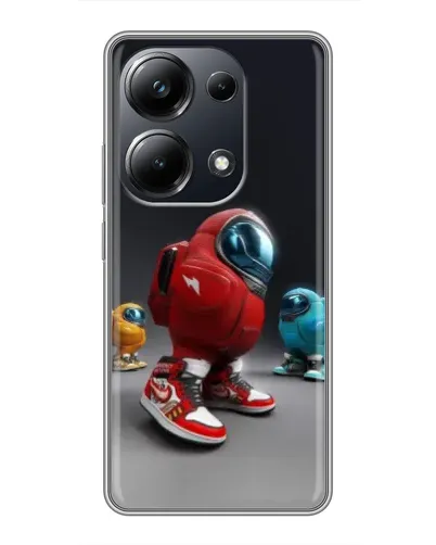 Чехол для Xiaomi POCO M6 Pro с картинкой «Among Us — 3D стиль»