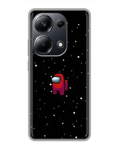 Чехол для Xiaomi POCO M6 Pro с картинкой «Красный Among Us»