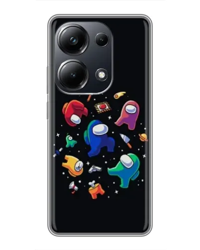 Чехол для Xiaomi POCO M6 Pro с картинкой «Among Us космос»