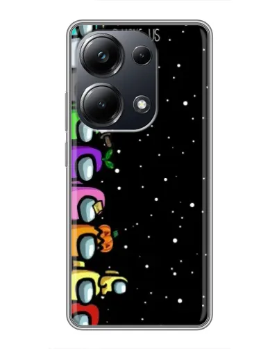 Чехол для Xiaomi POCO M6 Pro с картинкой «Команда Among Us»