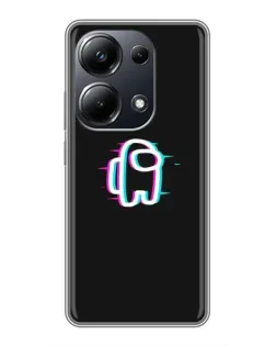 Чехол для Xiaomi POCO M6 Pro с картинкой «Among Us неон»