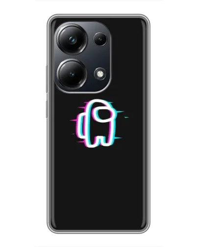 Чехол для Xiaomi POCO M6 Pro с картинкой «Among Us неон»