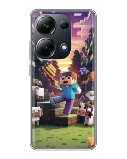 Чохол для Xiaomi POCO M6 Pro з картинкою «Стів на фермі» Чохол для Xiaomi POCO M6 Pro з картинкою «Стів на фермі»