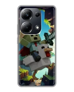 Чохол для Xiaomi POCO M6 Pro з картинкою «Стів та гусь» Чохол для Xiaomi POCO M6 Pro з картинкою «Стів та гусь»