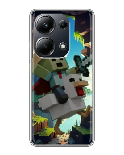 Чехол для Xiaomi POCO M6 Pro с картинкой «Стив и гусь»