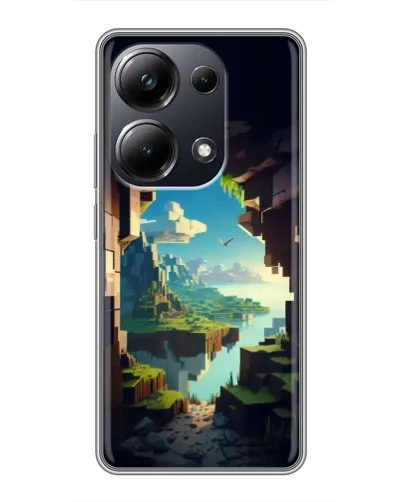 Чехол для Xiaomi POCO M6 Pro с картинкой «Вид из пещеры»