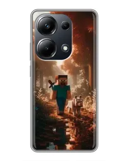 Чохол для Xiaomi POCO M6 Pro з картинкою «Стів у лісі» Чохол для Xiaomi POCO M6 Pro з картинкою «Стів у лісі»