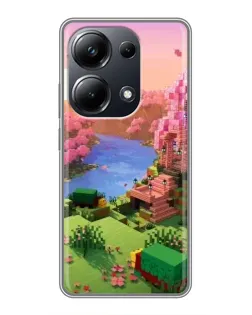 Чохол для Xiaomi POCO M6 Pro з картинкою «Рожеве дерево Minecraft» Чохол для Xiaomi POCO M6 Pro з картинкою «Рожеве дерево Minecraft»