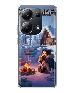 Чохол для Xiaomi POCO M6 Pro з картинкою «Зимовий Minecraft» Чохол для Xiaomi POCO M6 Pro з картинкою «Зимовий Minecraft»