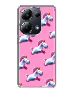 Чехол для Xiaomi POCO M6 Pro с картинкой «Единороги на розовом» Чехол для Xiaomi POCO M6 Pro с картинкой «Единороги на розовом»