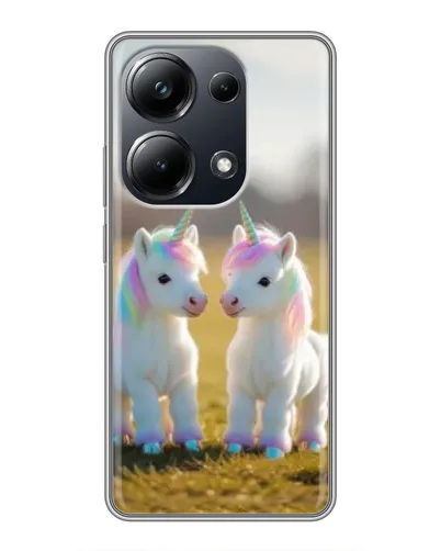 Чехол для Xiaomi POCO M6 Pro с картинкой «Пара единорогов» Чехол для Xiaomi POCO M6 Pro с картинкой «Пара единорогов»