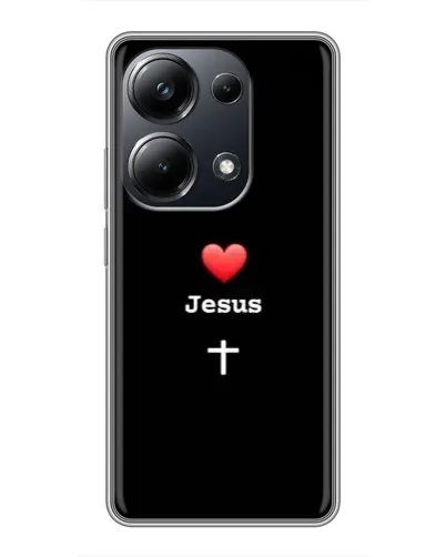 Чехол для Xiaomi POCO M6 Pro с картинкой «Сердце - Jesus» Чехол для Xiaomi POCO M6 Pro с картинкой «Сердце - Jesus»