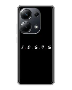 Чехол для Xiaomi POCO M6 Pro с картинкой «Точки веры J.E.S.U.S.»
