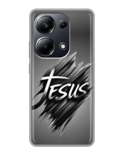 Чехол для Xiaomi POCO M6 Pro с картинкой «Надпись Jesus Graffiti» Чехол для Xiaomi POCO M6 Pro с картинкой «Надпись Jesus Graffiti»
