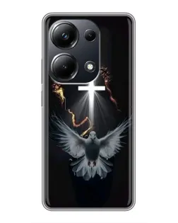 Чехол для Xiaomi POCO M6 Pro с картинкой «Голубь и Свет»