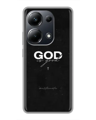 Чехол для Xiaomi POCO M6 Pro с картинкой «GOD — Бог над всем» Чехол для Xiaomi POCO M6 Pro с картинкой «GOD — Бог над всем»