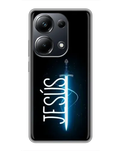 Чехол для Xiaomi POCO M6 Pro с картинкой «Меч Духа Jesus» Чехол для Xiaomi POCO M6 Pro с картинкой «Меч Духа Jesus»