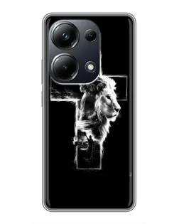 Чехол для Xiaomi POCO M6 Pro с картинкой «Сияющий крест Jesus»