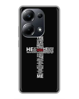 Чехол для Xiaomi POCO M6 Pro с картинкой «Текстовый крест»