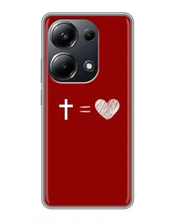 Чехол для Xiaomi POCO M6 Pro с картинкой «Уравнение любви»
