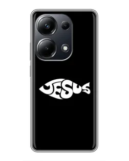 Чехол для Xiaomi POCO M6 Pro с картинкой «Рыба Jesus»