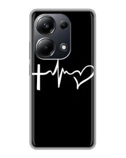 Чехол для Xiaomi POCO M6 Pro с картинкой «Пульс веры»