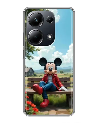 Чехол для Xiaomi POCO M6 Pro с картинкой «Микки на скамейке» Чехол для Xiaomi POCO M6 Pro с картинкой «Микки на скамейке»