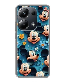 Чехол для Xiaomi POCO M6 Pro с картинкой «Паттерн Микки и Минни»