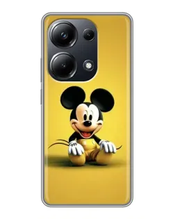 Чехол для Xiaomi POCO M6 Pro с картинкой «Микки на желтом»