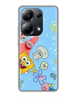 Чехол для Xiaomi POCO M6 Pro с картинкой «Веселые пузырьки»