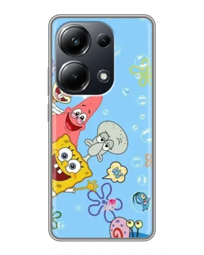 Чехол для Xiaomi POCO M6 Pro с картинкой «Веселые пузырьки»