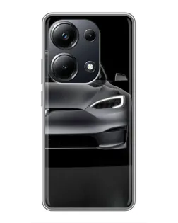 Чехол для Xiaomi POCO M6 Pro с картинкой «Tesla Model S Look»