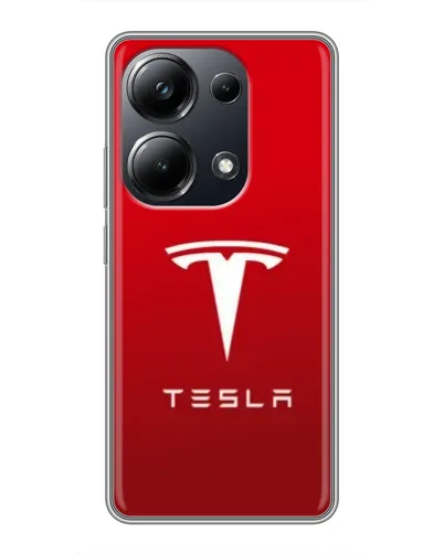 Чехол для Xiaomi POCO M6 Pro с картинкой «Tesla Red Classic»