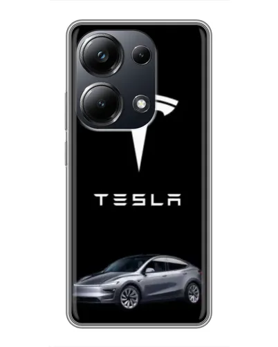 Чехол для Xiaomi POCO M6 Pro с картинкой «Tesla Model Y»