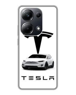 Чехол для Xiaomi POCO M6 Pro с картинкой «Tesla White Style» Чехол для Xiaomi POCO M6 Pro с картинкой «Tesla White Style»