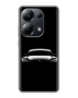 Чехол для Xiaomi POCO M6 Pro с картинкой «Фары Tesla Night» Чехол для Xiaomi POCO M6 Pro с картинкой «Фары Tesla Night»