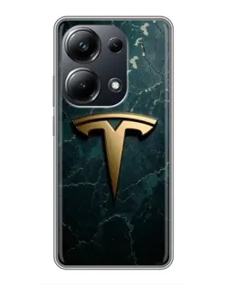 Чехол для Xiaomi POCO M6 Pro с картинкой «Мраморная Tesla Gold» Чехол для Xiaomi POCO M6 Pro с картинкой «Мраморная Tesla Gold»