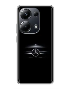 Чехол для Xiaomi POCO M6 Pro с картинкой «Mercedes — абстрактные линии»