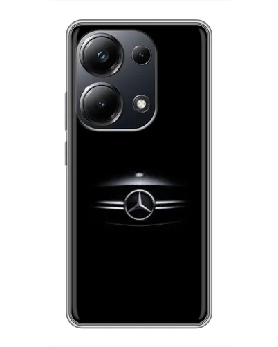 Чехол для Xiaomi POCO M6 Pro с картинкой «Mercedes — абстрактные линии»