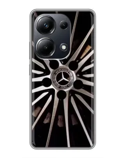 Чехол для Xiaomi POCO M6 Pro с картинкой «Диск Mercedes»