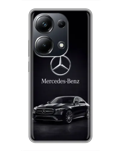 Чехол для Xiaomi POCO M6 Pro с картинкой «Mercedes — решетка радиатора»