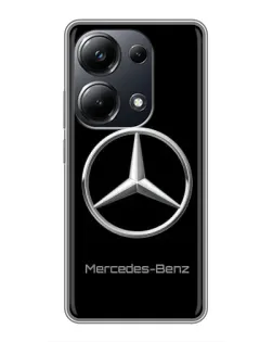 Чехол для Xiaomi POCO M6 Pro с картинкой «Mercedes Silver Logo»