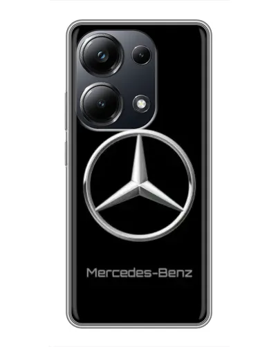 Чехол для Xiaomi POCO M6 Pro с картинкой «Mercedes Silver Logo»