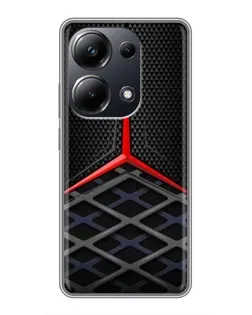 Чехол для Xiaomi POCO M6 Pro с картинкой «Mercedes Carbon Grid»