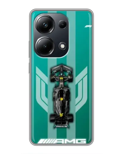Чехол для Xiaomi POCO M6 Pro с картинкой «Mercedes AMG Petronas»