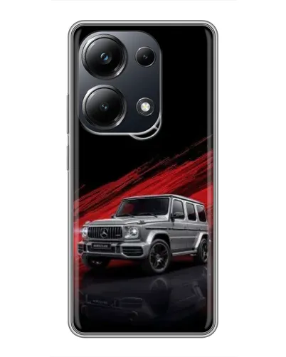 Чехол для Xiaomi POCO M6 Pro с картинкой «Mercedes G-Class красный»