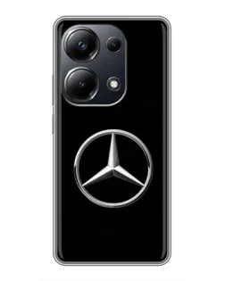 Чехол для Xiaomi POCO M6 Pro с картинкой «Mercedes классический лого»